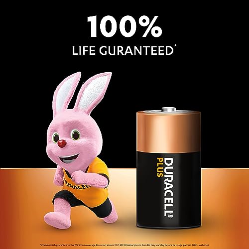 Duracell Plus D Batteries (4 Pack) - Alkaline 1.5V - 100% Life Guaranteed - Reliability For Everyday Devices - 0% Plastic Packaging - 10-Year Storage - LR20 MN1300 - Image 3