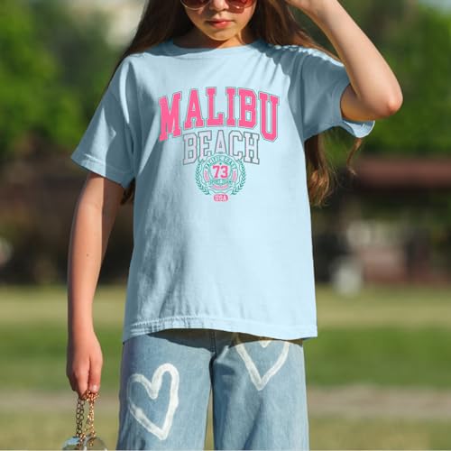 Image of Sulayesh Cute Letter Graphic Tees for Girls Preppy Aesthetic Shirts Oversized Trendy T Shirts Loose Casual Summer Tops