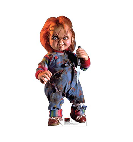 Image of Cardboard People Advanced Graphics Chucky with Knife Life Size Cardboard Cutout Standup - Child's Play