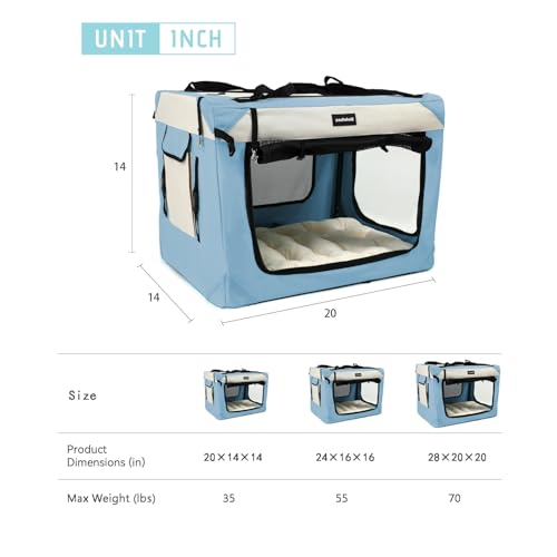 Sivlefoss Grande Transportadora De Gatos Dobrável Caixa De Viagem Para Cães Canil Portátil Com Later