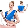 JOBYNA Almohadilla Térmica eléctrica para hombro y espalda, Envoltura de hombro calentada para calambres, Dolor muscular, Almohadilla de terapia lavable, Apagado automático, 30-70℃ Ajustable