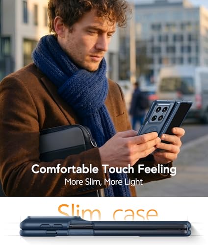 Image of FNTCASE for Motorola Razr Fold Case: [Hinge Protection] Translucent Matte Cases [Compatible with Magsafe] Military Grade Shockproof Protective Phone Cover