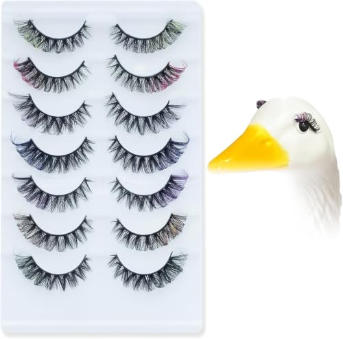 Porch Goose Outfit Eyelash 7 Pairs Reusable Lash Kit for Porch Statue Decor image 2