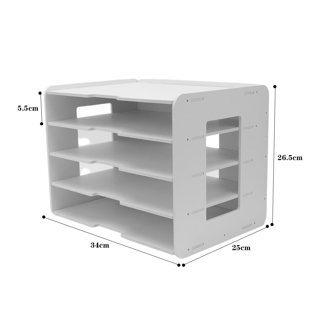 Gohytal Office File Tray, Letter Tray Organiser, A4 Paper Organisers Desk Tidy Organiser - Image 3