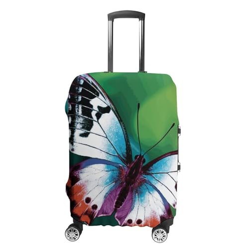 Beautiful Butterfly Printed Luggage Cover Protector, Fits 18-32 Inch Luggage