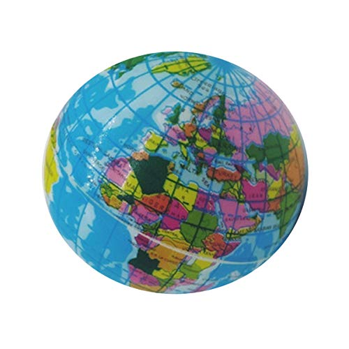 Kit 12 Bolinha Bola Macia Anti Stress/Fisio Mapa Mundial
