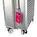7 Pack TravelMore Luggage Tags for Suitcases, Flexible Silicone Travel ID Identification Labels Set for Bags & Baggage – Pink