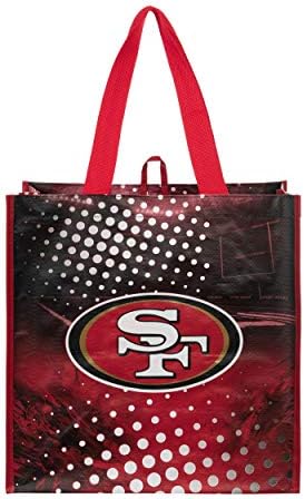 FOCO NFL unisex-adult Nfl Team Logo 4-pack Reusable Grocery Shopping Bags Totes - Image 2