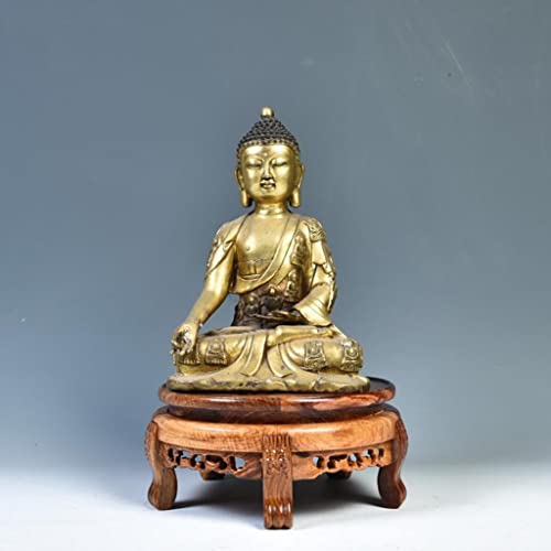 Houten Vaas Aquarium Bloem Bonsai Basis Palissander Houtsnijwerk Hoge Basis Ronde Aquarium Vaas Basis Woondecoratie Ornamenten Display Stand Basis (Size : A) () - Afbeelding 4