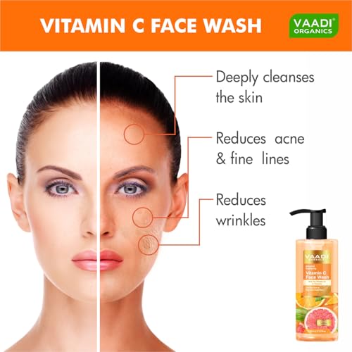 Image of Vaadi Herbals Vitamin C Face Wash With Pro Vitamin B5 & Turmeric 110ml