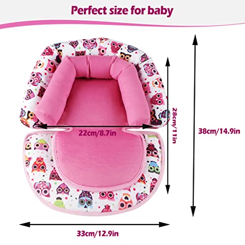 Toddler Head Support For Car Seat, Kakiblin Baby Soft Neck And Body Support Pillow For Carseat, Pink #TOP5