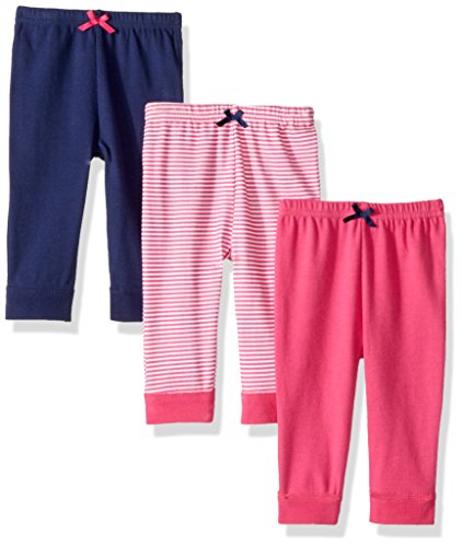 Luvable Friends Unisex Baby Cotton Pants, Pink, 4 Toddler