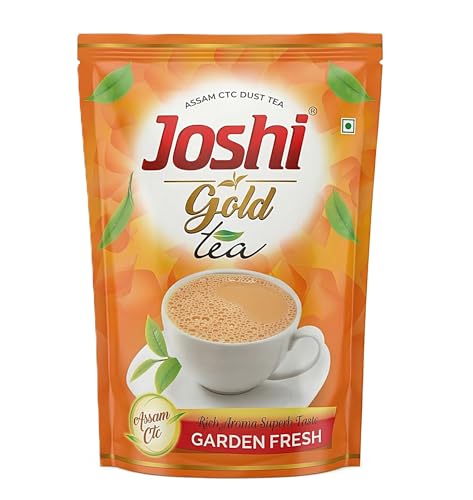 Image of Joshi Gold Tea Assam CTC Dust | Strong Aroma & Rich Taste | Garden Fresh Black Tea for Kadak Chai (1 kg)