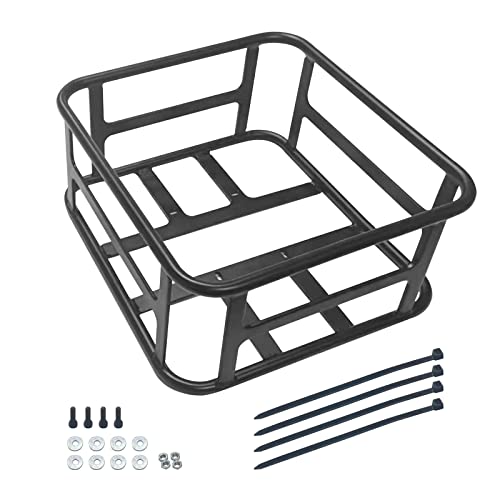 ESKUTE Cesta Trasera para Bicicletas de Gran Capacidad de Alambre metálico Adecuada para Bicicletas eléctricas de ESKUTE Cover
