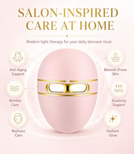Image of Pro-Grade FSA LED Light Therapy Facial Mask -Red & Blue Light Anti Aging FSA Face Mask- Salon Treatment for Acne,Wrinkles & Redness at Home,Ideal Skincare Device for Birthday, Mom Gift