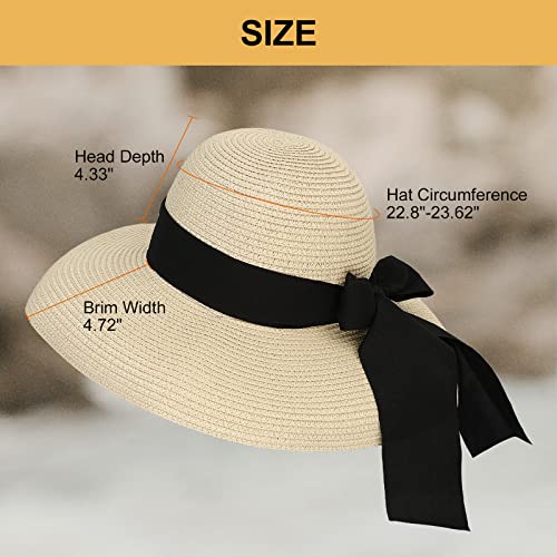Sombrero de verano Surblue de paja para mujer miniatura 3