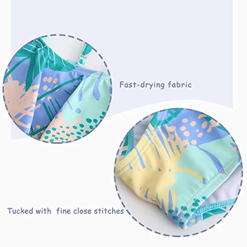 Image of Girls Two Piece Swimsuits Rainbow Bikini Sets Adjustable Strap Bathing Suits