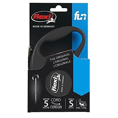 FLEXI Guia Retratil Flexi Fun Corda P 5M - Preto