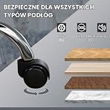 Vinsetto Krzesło biurowe z masażem i podgrzewaniem, Ciemnoszary