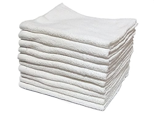 フェイスタオル10枚組 ホワイト 速乾薄手タイプ WH10