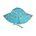 i play. Toddler Girls' Brim Sun Protection Hat, Light Aqua Flamingo, 2T-4T