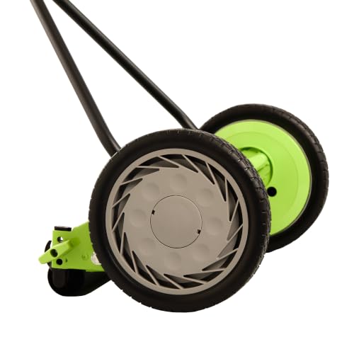 Image of Earthwise 1715-16EW 16-Inch 7-Blade Push Reel Lawn Mower, Grey