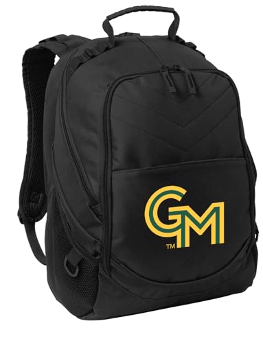 Image of Broad Bay George Mason University Backpack | Official GMU Logo, Padded Laptop Computer Section, Premium 600 Denier Nylon Fabric,