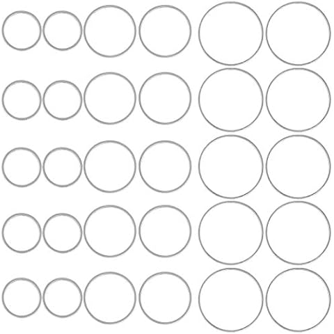 LANBEIDE 60 Pieces Earring Frames for Jewelry Making, Open Bezels Geometric Charms with 3 Size Stainless Steel Hollow Frame Pendants Blank for Jewelry Findings Crafts (Round) Cover