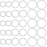 OBSEDE Hollow Stainless Steel Charms Pendants Circle Shape Frame Jewelry Findings Bezels for DIY Crafts Earring Necklace Making 60pcs, 0.47-0.79inch