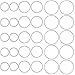 OBSEDE Hollow Stainless Steel Charms Pendants Circle Shape Frame Jewelry Findings Bezels for DIY Crafts Earring Necklace Making 60pcs