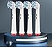Oral B Compatible Toothbrush Head,Replacement Brush Heads for Most Braun Oral B Electric Toothbrushes of Vitality Pro Smart Genius Series, Precision Clean and Plaque Removal (4 Pack in White)