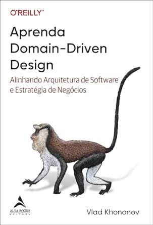 Capa do livro Aprenda domain-driven design: alinhando arquitetura de software e estratégia de negócios