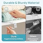 Vtopmart 8 Pack 12in Height Shelf Dividers for Closet Organization, Clear Plastic Closet Shelf Dividers of Upgrade Height for Maximizing Vertical Space Storage, Organizing Sweater, Jeans, Shirts, Bags - Image 5