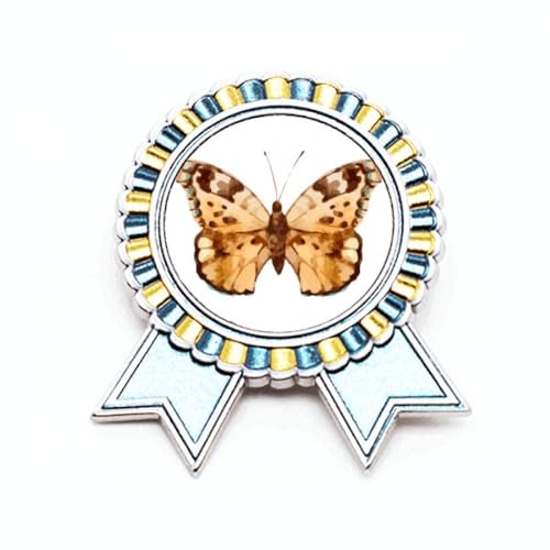 Broche avec ailes marron en métal taille M pour accessoiriser vos vestes et manteaux