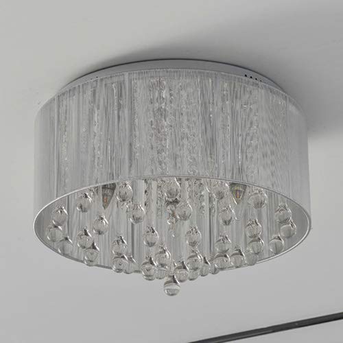 Plafonnier en cristal K9 véritable et fer forgé de style nordique haut de gamme - 6