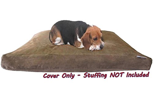 Dogbed4less-DIY-Pet-Bed-Pillow-Brown-MicroSuede-Duvet-Cover-and-Waterproof-Internal-case-for-Dog-and-Cat-at-37X27X4-Inch-Covers-only - Cucciolini Doodles   Dogbed4less-DIY-Pet-Bed-Pillow-Brown-MicroSuede-Duvet-Cover-and-Waterproof-Internal-case-for-Dog-and-Cat-at-37X27X4-Inch-Covers-only