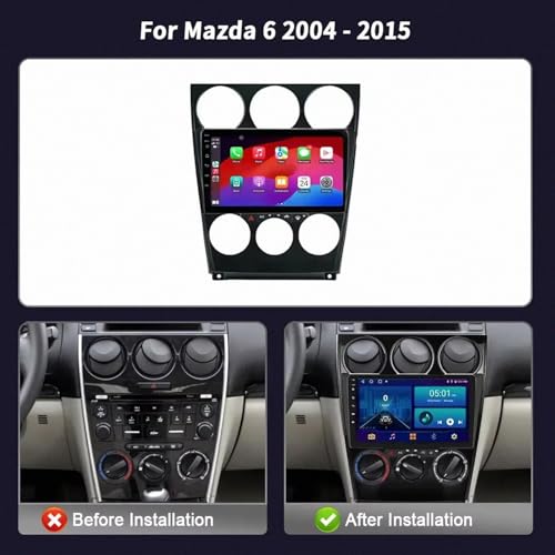 Estéreo de automóvil Mazda 6 con Android Auto y memoria fluida de 32GB 2