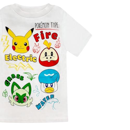 Pokémon Boys Pajama Set - 4 Piece Short Sleeve & Shorts Pajama Set - 100% Cotton PJs, Snug-Fit Kids Summer Pajamas2