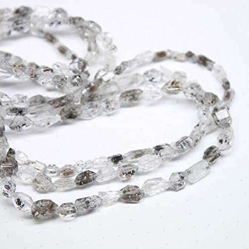 Quartz Herkimer herf16 perles de quartz naturel pour enfilage