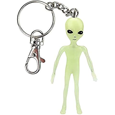 Off the Wall Toys Alien Glow-in-the-Dark Bendable Keychain Cover