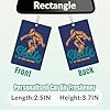 10/20/50/100 Pcs Personalised Car Air Freshener with Picture Logo Bulk Custom Double Sided Photo Text Air Freshener for Car Wardrobe Bedroom Bathroom Hanging Ornaments (Rectangle, One Size) #2