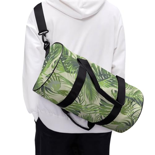Sac week-end feuilles de palmier au design de voyage