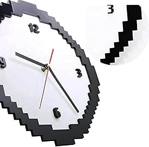 ピクセルスタイル　壁掛け時計　モダン Amazon.co.jp: 壁掛け時計ピクセルタイムクロック8ビット
