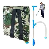 bemonew spandiconcime per prato e giardino con zaino, applicatore manuale per fertilizzante per prato e giardino, strumento portatile per spargere semi per alberi da frutto di mais