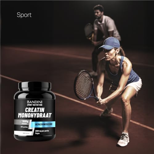 Bandini® Creatine Monohydraat Gemicroniseerd 1kg/1000g 100% zuiver poeder - Veganistisch - Voedingssupplement voor Sporttraining, Fitness en pre-workout - Op basis van Creatinemonohydraat - Afbeelding 6