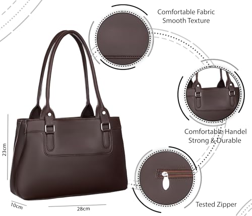 Image of Large Capacity Tote Bags For Womens Big Purses And Handbags Ladies Big Shoulder Bag (Marooon)