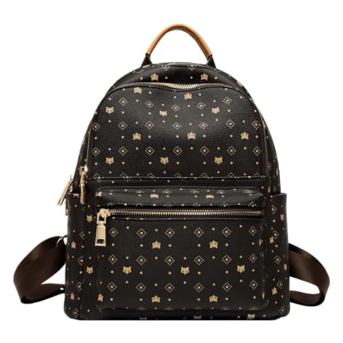 Mochila de cuero escolar diaria ideal para la universidad y el campus