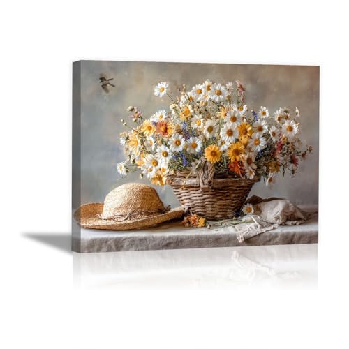 Toile murale HOQIU haut de gamme nature morte fleurs sauvages 70x100