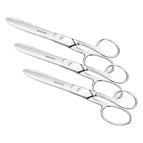 Image of Westcott 6 inch Steel Scissor - Silver (Pack of 3)