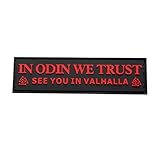 IN Odin We trust Valhalla Patch (3.5 x 1.0 PVC Rubber-W2)